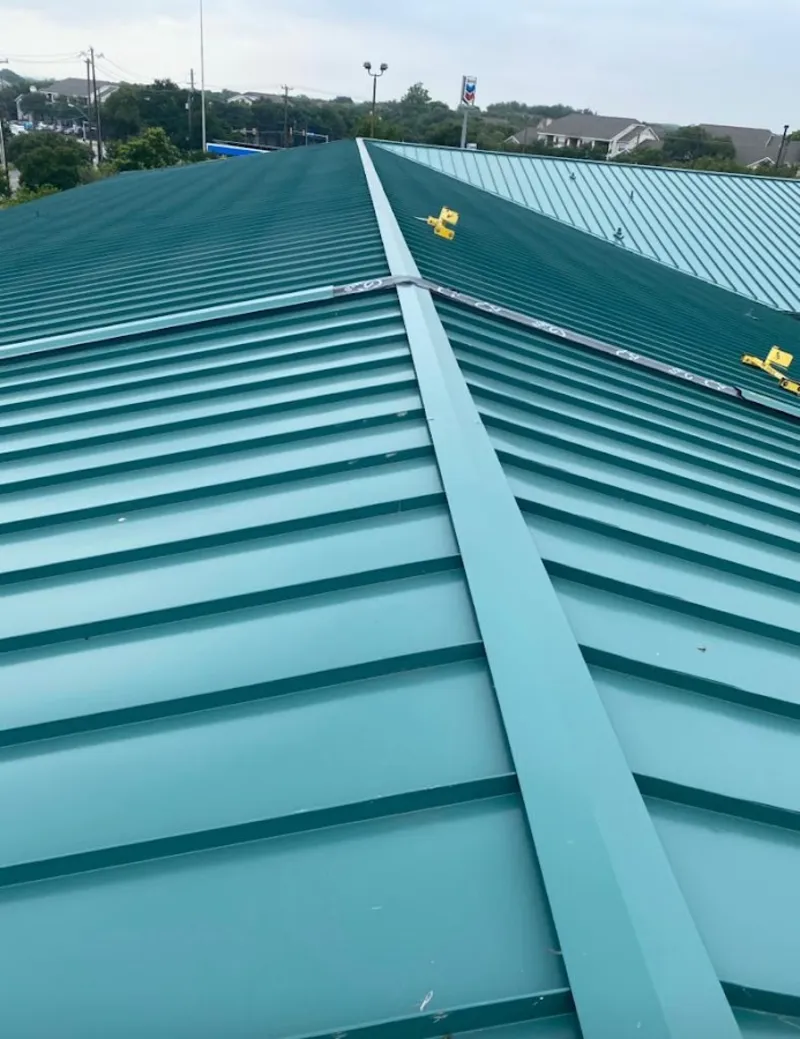 Green commercial metal roof ridge and valley for Metal Roof Repair in Lenoir City